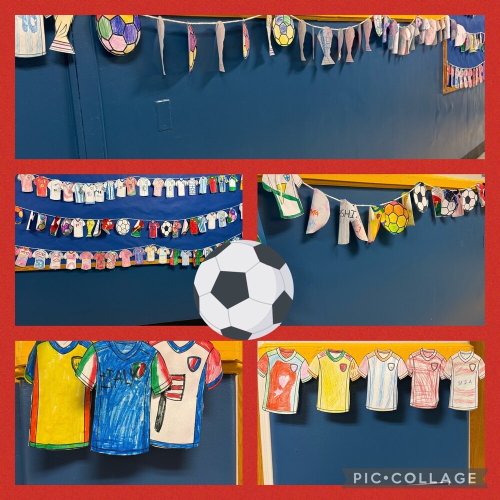 Collage of student art projects.