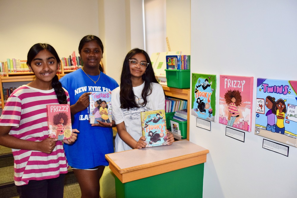 students with books