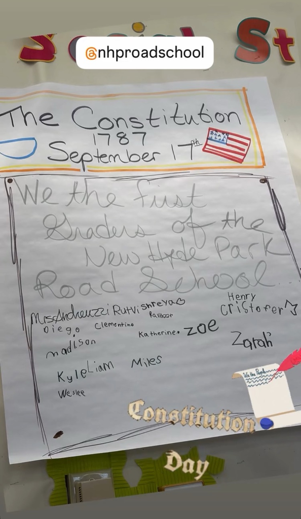 Picture of a constitution writing