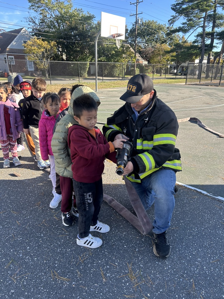 kids with the fire department