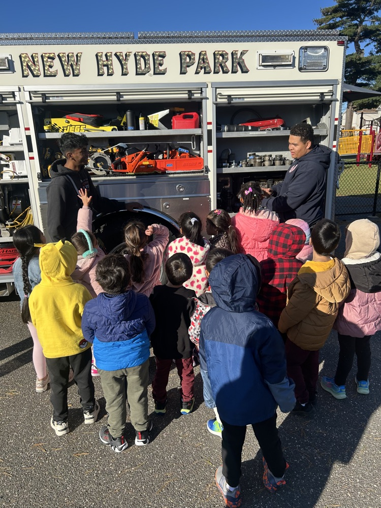 kids with the fire department