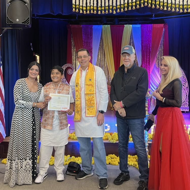 kids being celebrated at the Diwali celebration