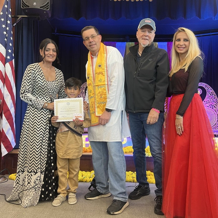 kids being celebrated at the Diwali celebration