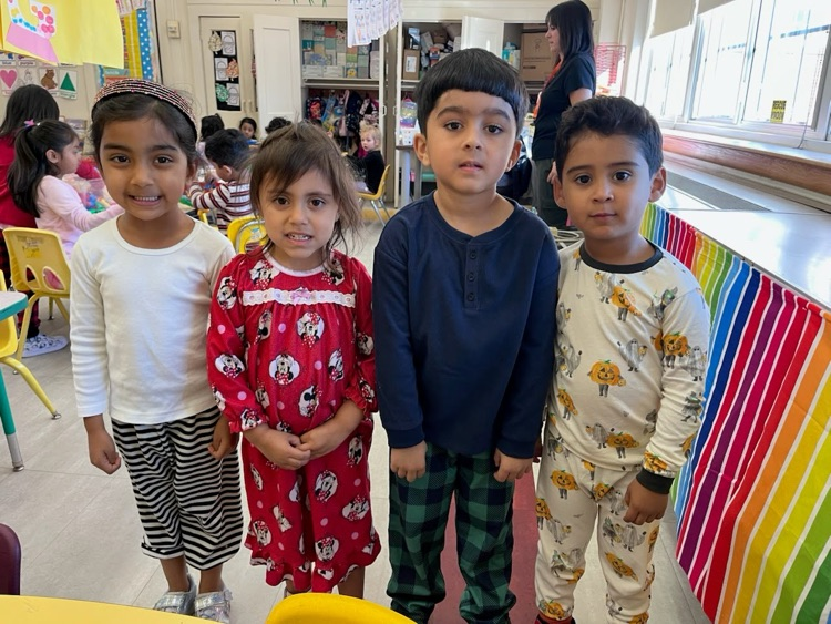 kids wearing pajamas