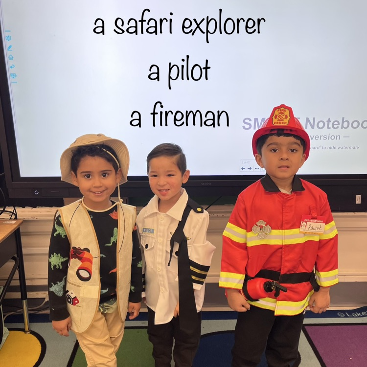 kids dress up like what they wanna be when they grow up