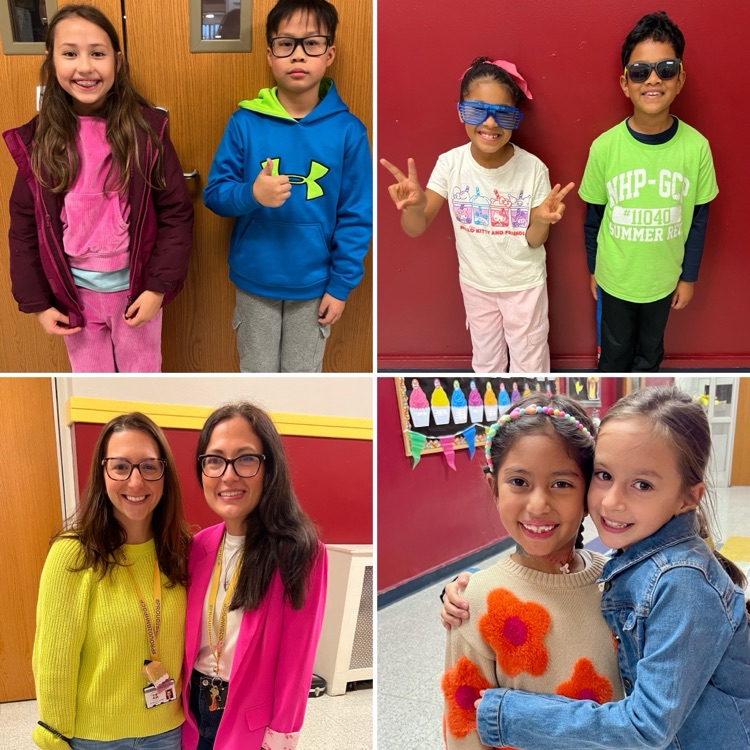 kids wearing neon colors and shades