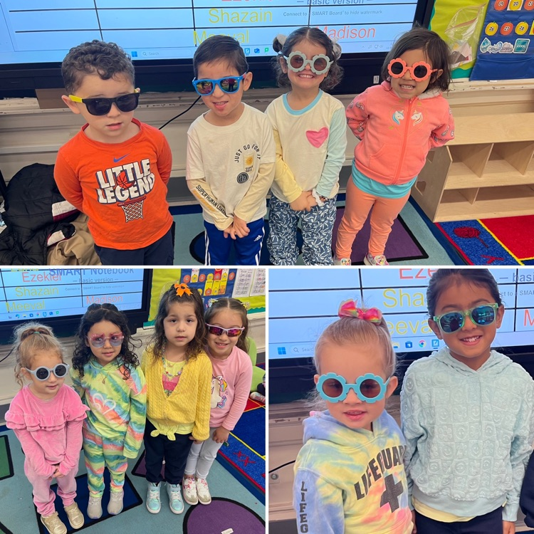 kids wearing neon colors and shades