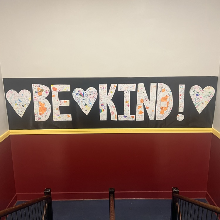 a poster that says be kind