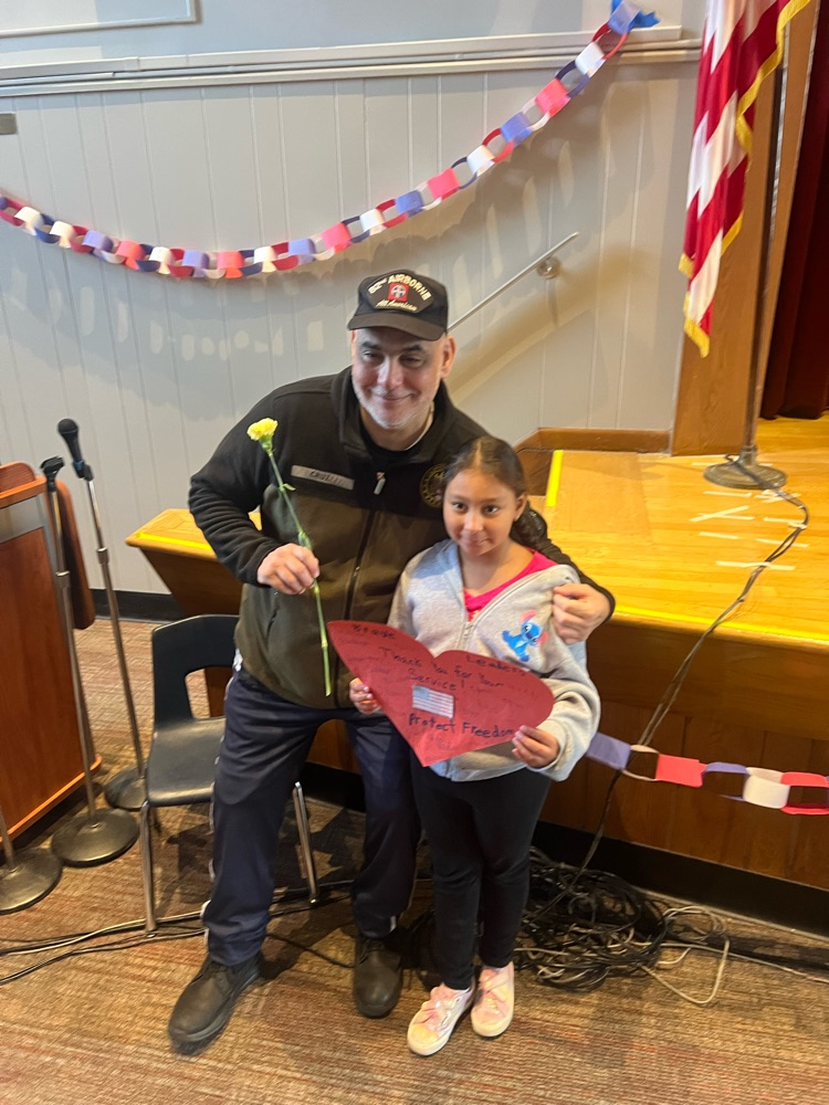 A veteran and a child