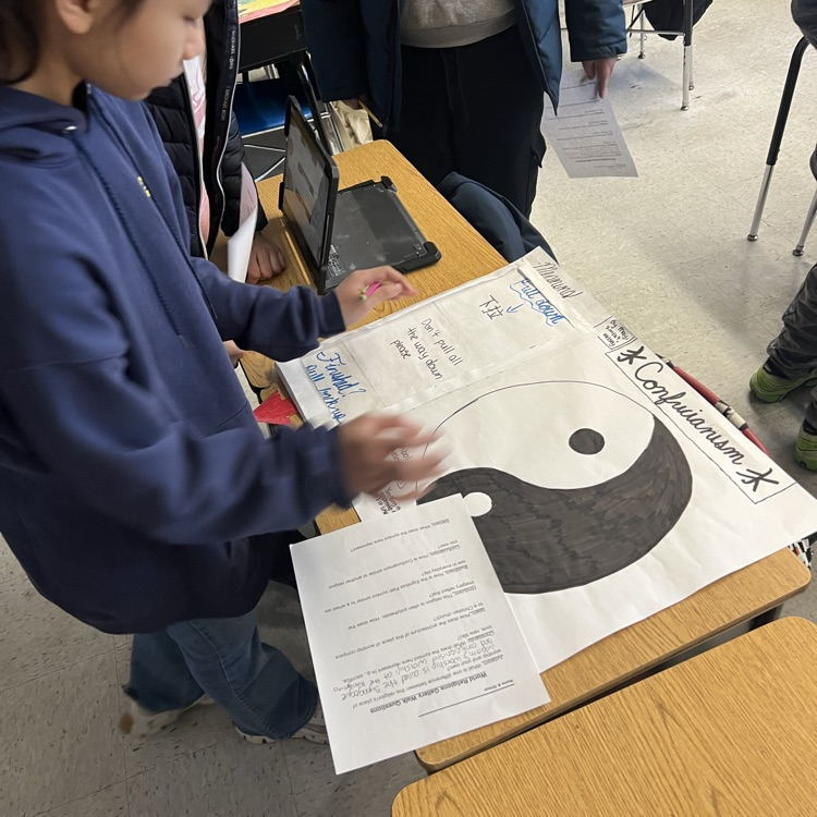 kids working on a project