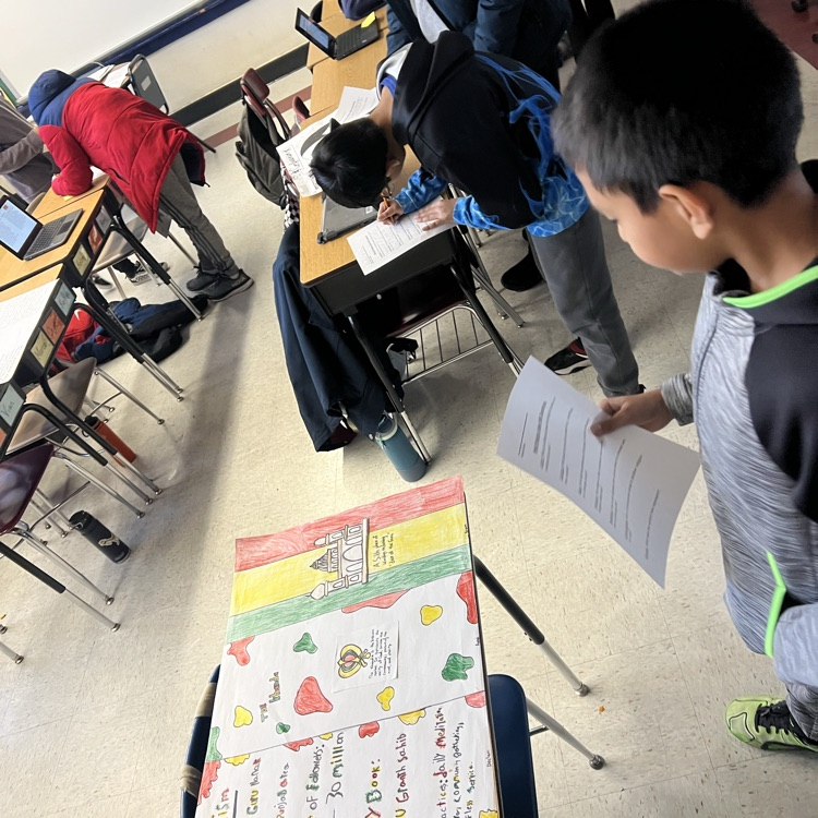 kids working on a project