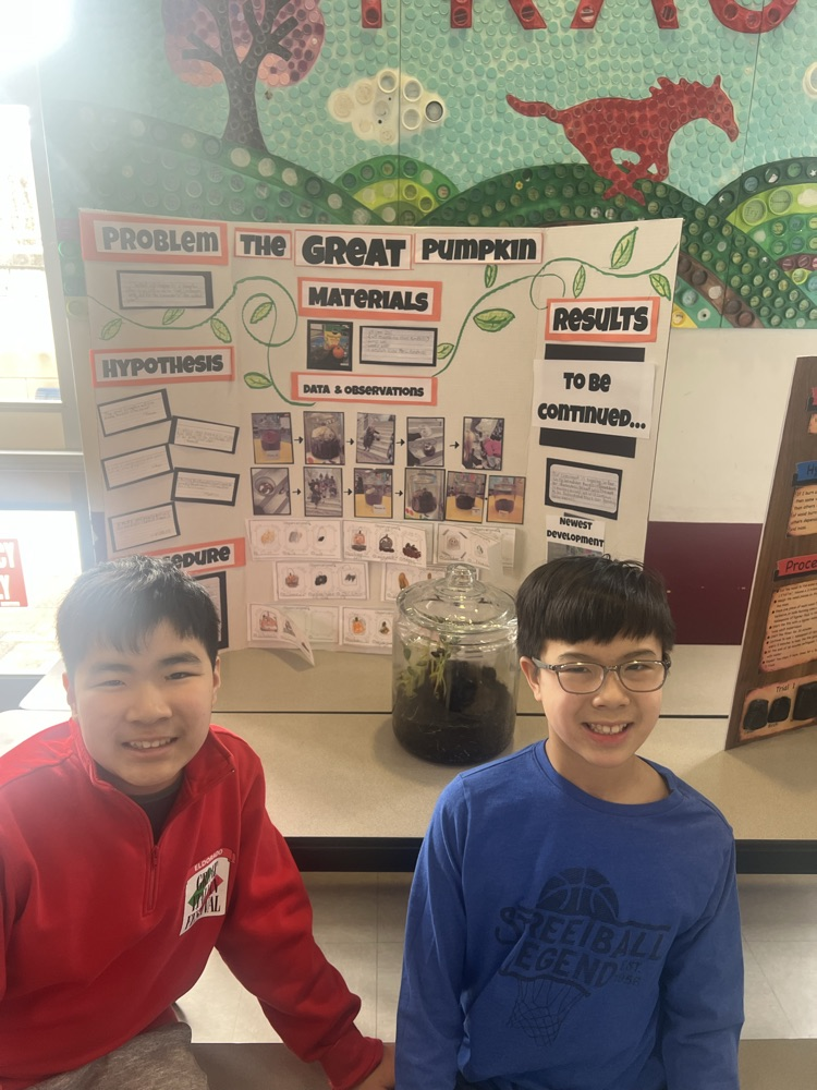 kids with their science projects