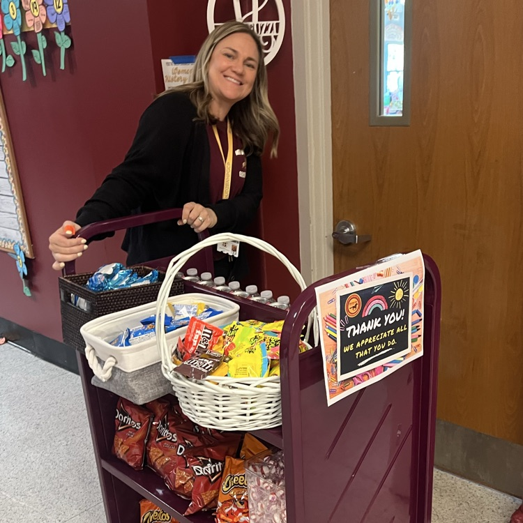 teacher is getting snacks