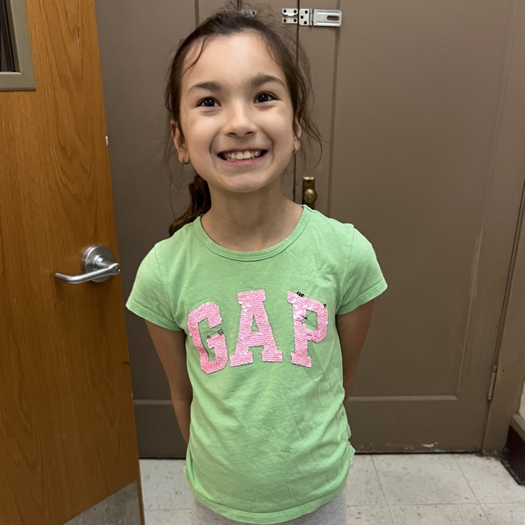 student wearing green