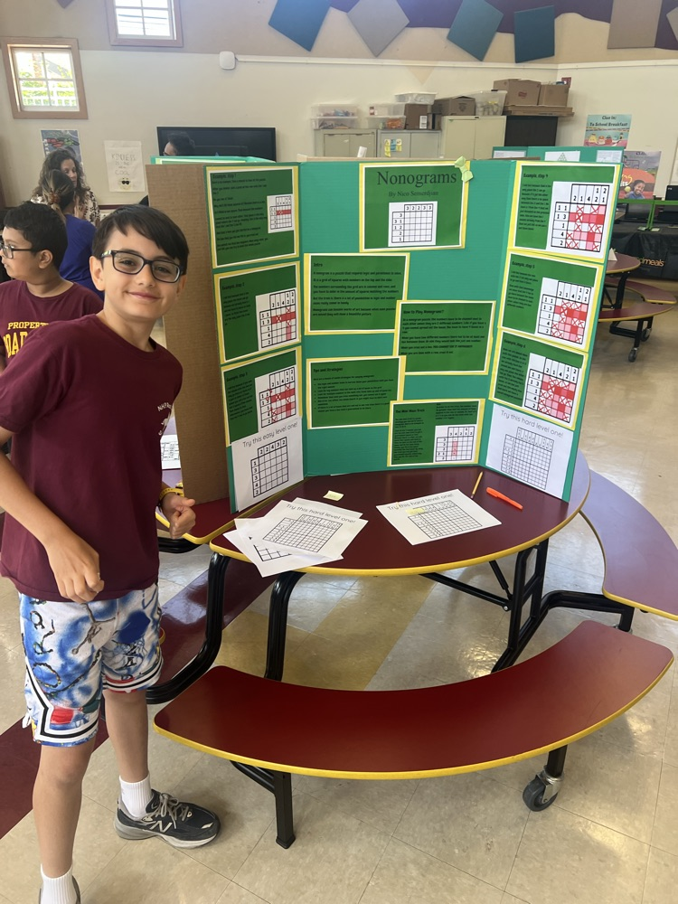 kids with their projects