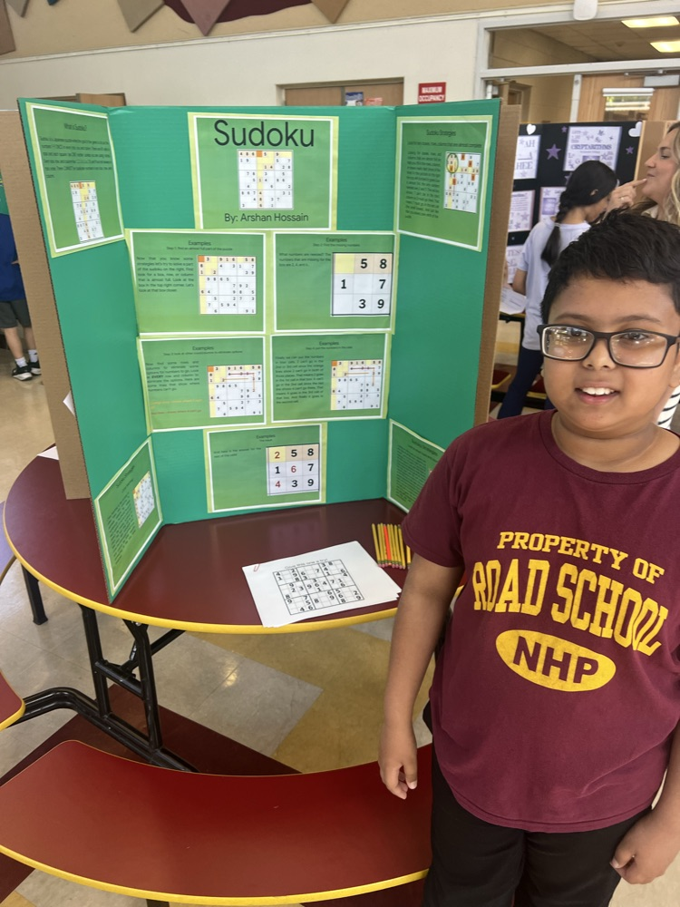 kids with their projects