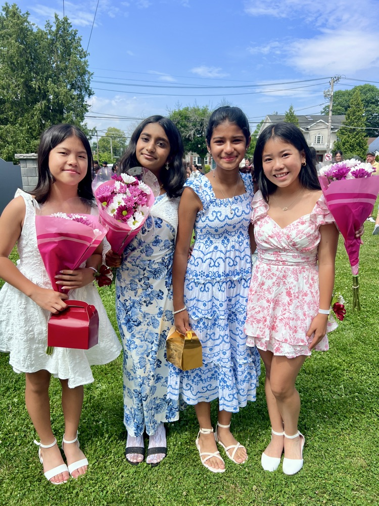 sixth graders at their celebration