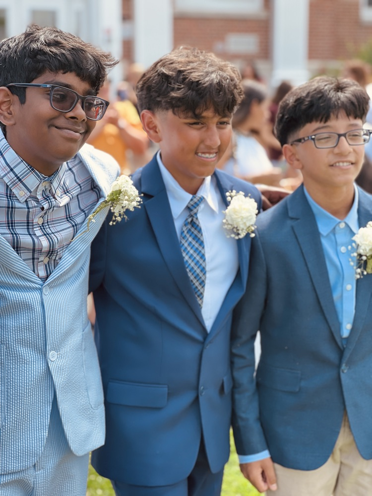 sixth graders at their celebration