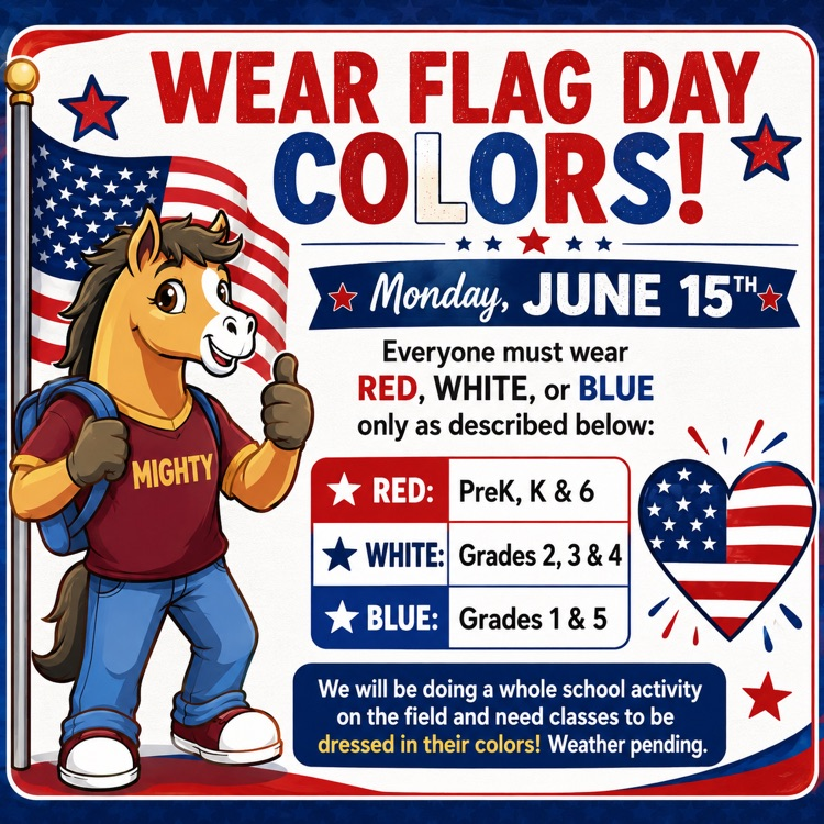 Flag colors to wear on Monday, June 15