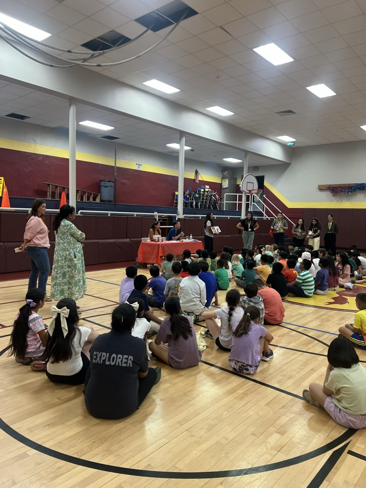 kids listening to presenter