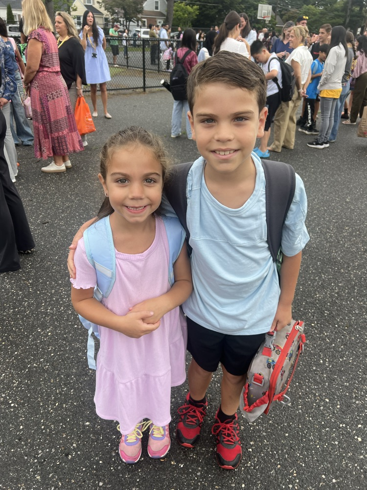 kids standing outside