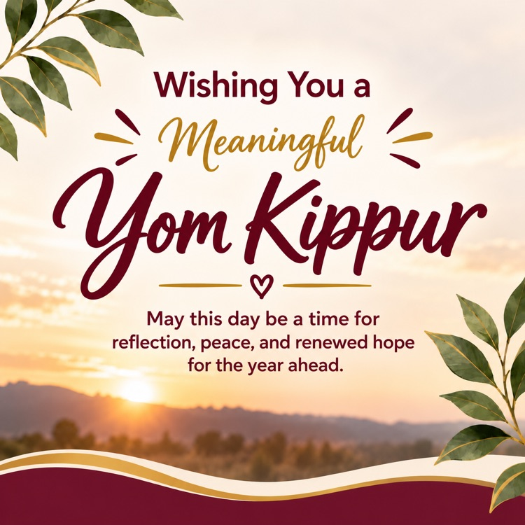 wishing you a meaningful Yom Kippur