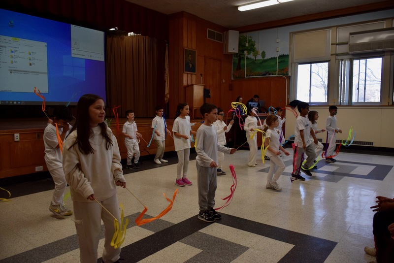 Chinese Ribbon Dancing Showcase at Manor Oaks