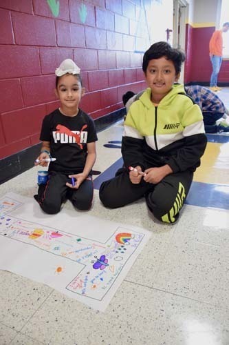 New Hyde Park Road School students