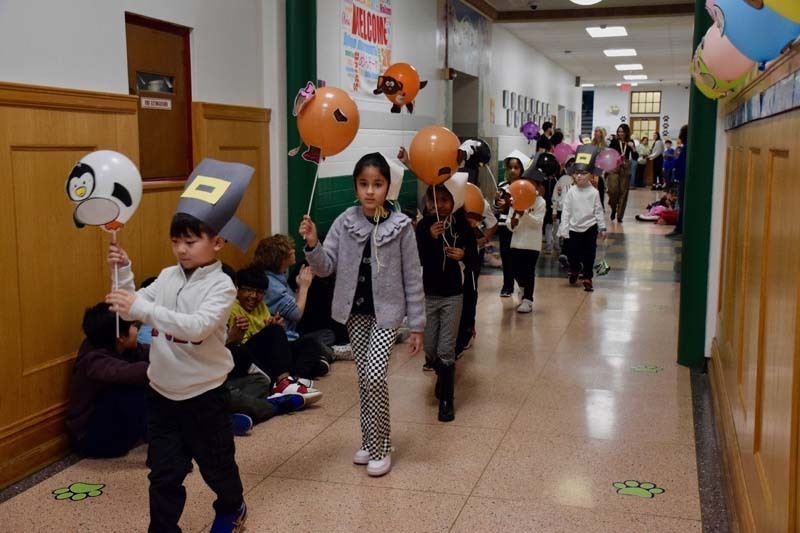 On Nov. 21, Hillside Grade School’s first grade classrooms celebrated their much-beloved annual event, “Balloons Over Hillside.”