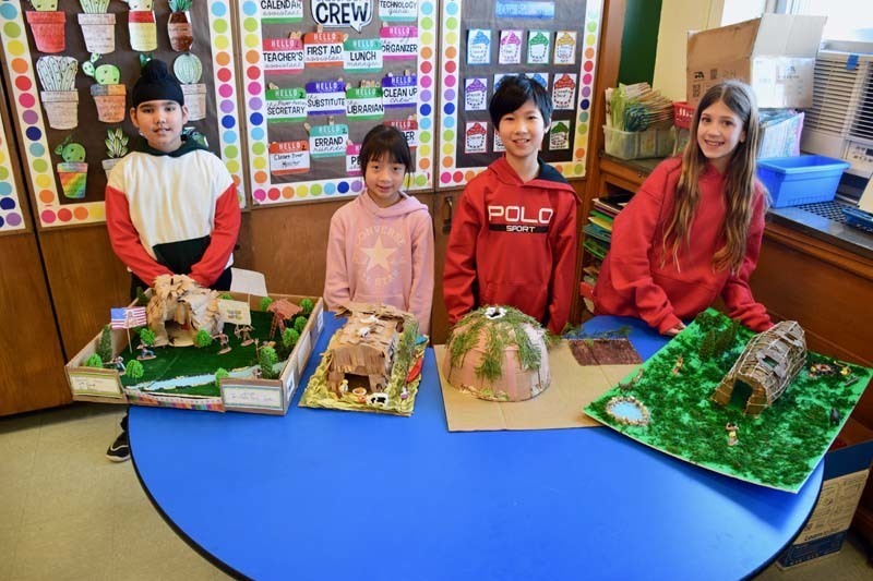 As part of their social studies unit on local Native American tribes, Hillside Grade School fourth graders participated in an interactive Project-Based Learning experience. 