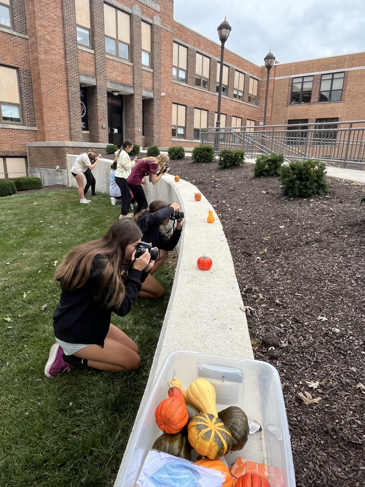 taking photos.