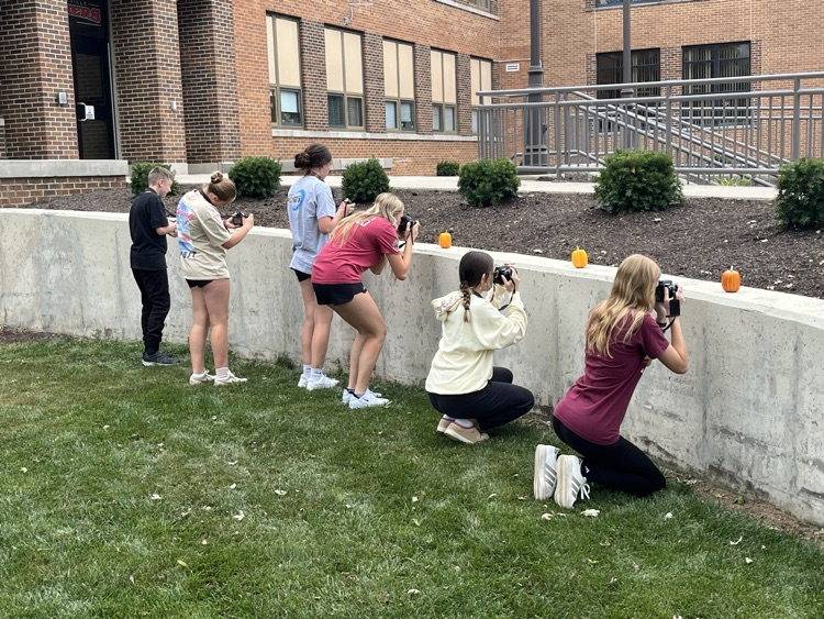 taking photos.