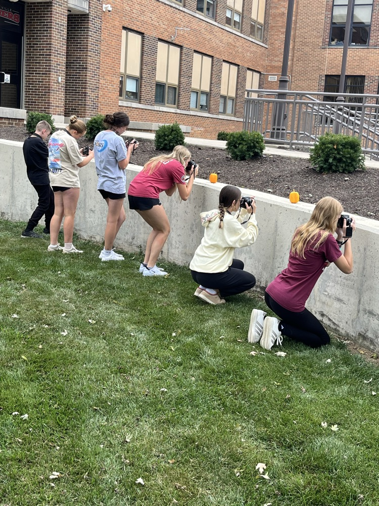 taking photos.