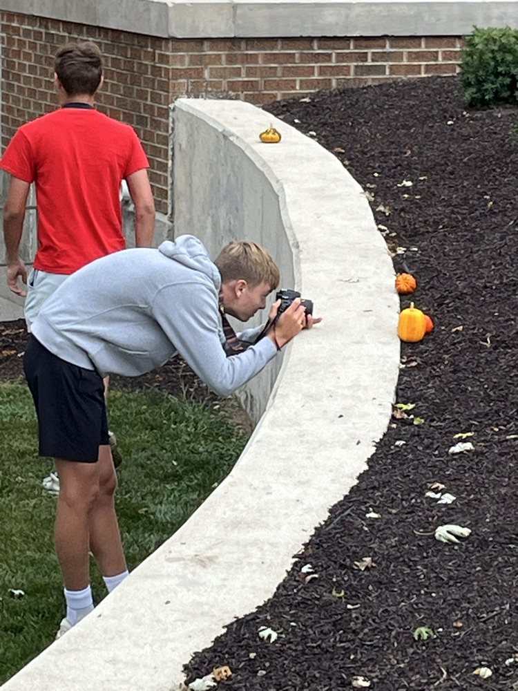 taking photos.