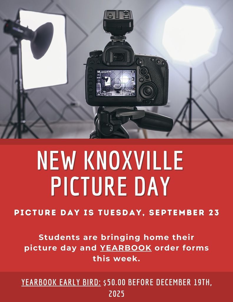New Knoxville Picture Day and Yearbook Forms