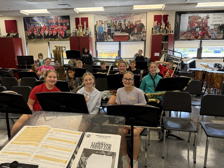 The 6th grade band is hard at work!