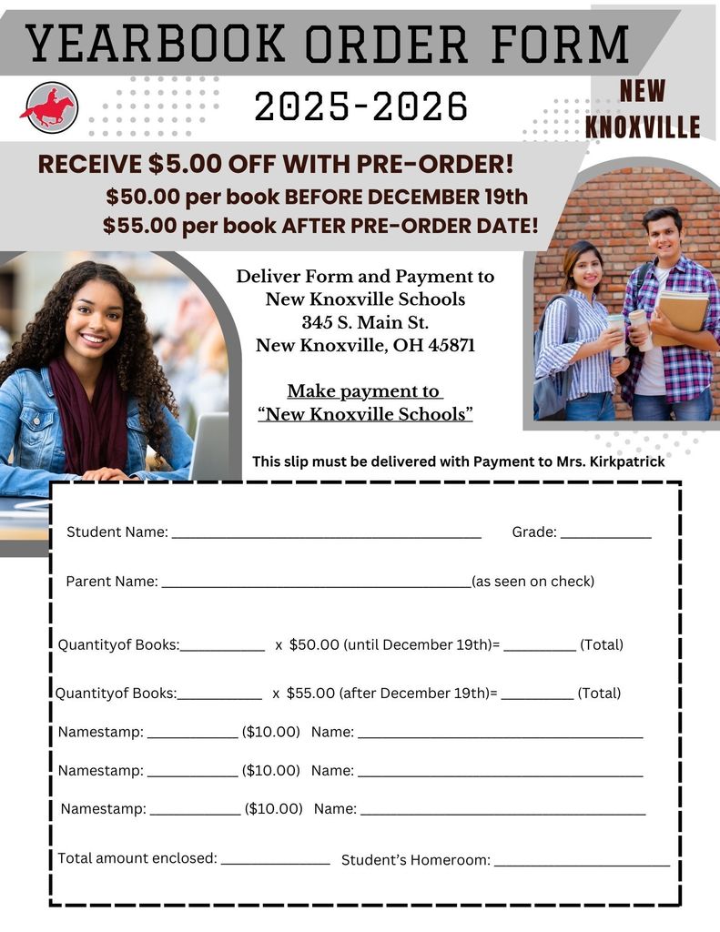 Yearbook Order Form