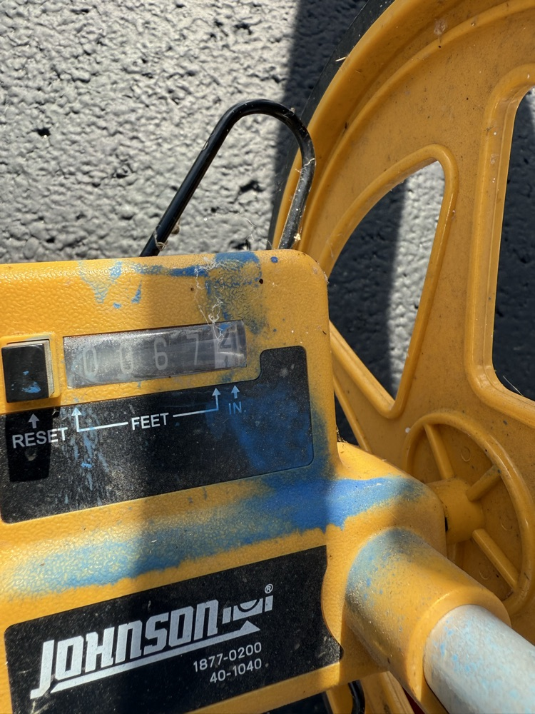 Using a trundle wheel 