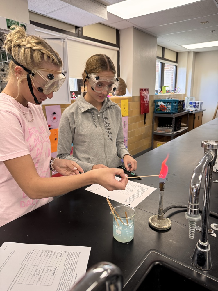The Science of Color: Hands-on Chemistry! Using Bunsen burners for a classic flame test, our students are getting a colorful look at atomic structure and the visible part of the electromagnetic spectrum. Great work in the lab, chemists!