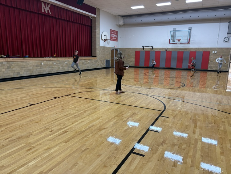 7th Graders competing in class Olympics