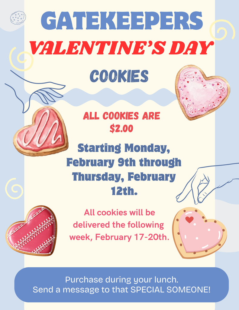 Get ready for our annual Gatekeepers cookie sale!