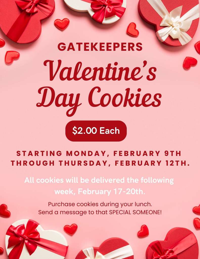 Gatekeeper Cookie Sales begin Today!