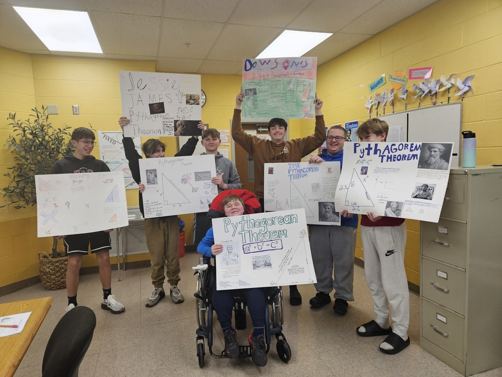 Pythagorean Theorem posters. 