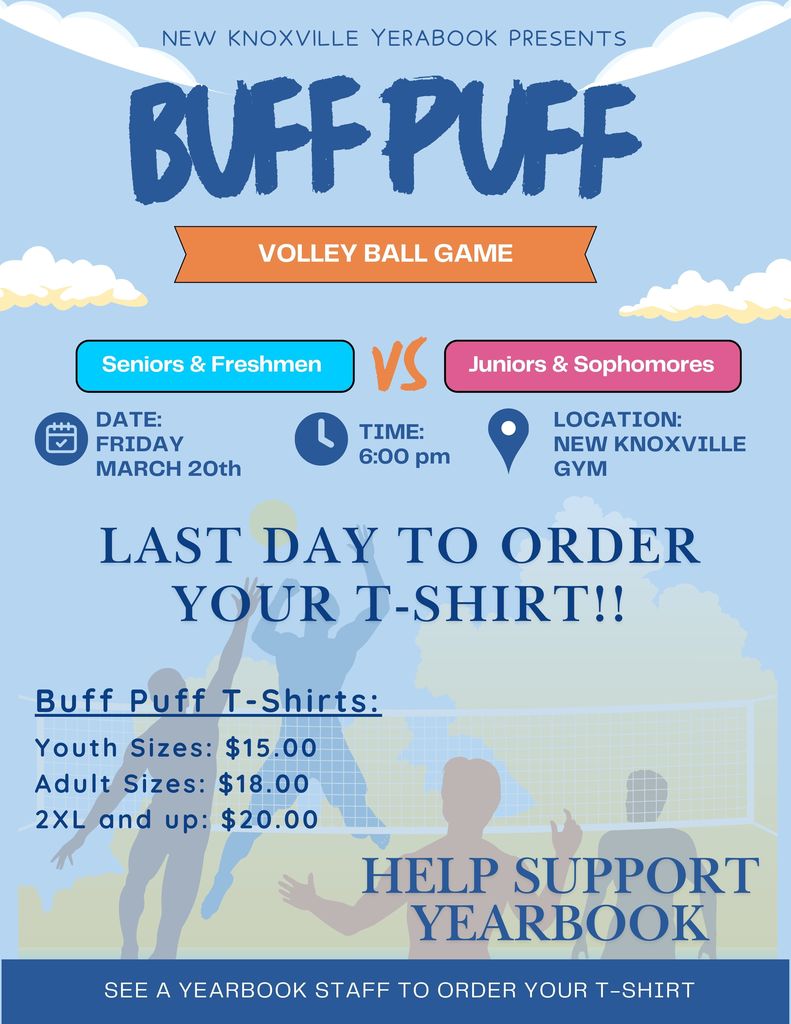 Last day to order your Buff Puff tshirt! 