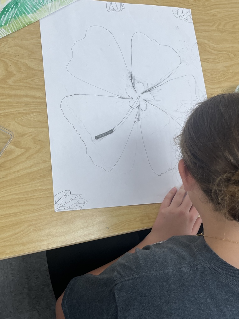 6th grade watercolor flowers