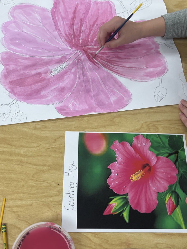 6th grade watercolor flowers