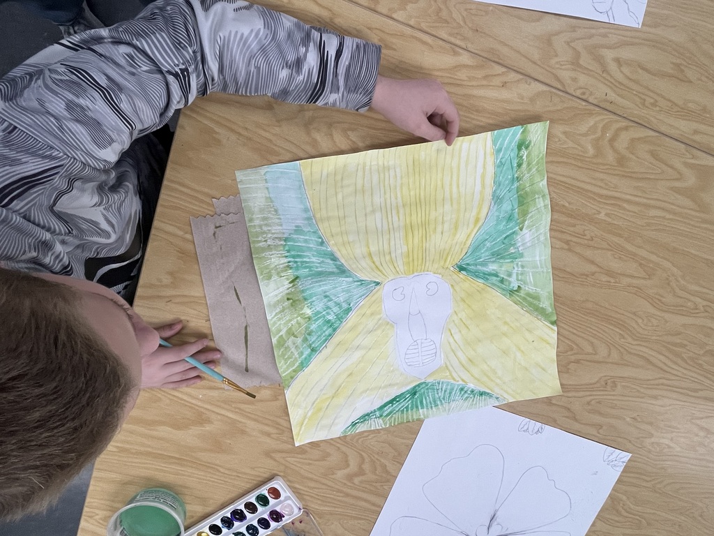 6th grade watercolor flowers