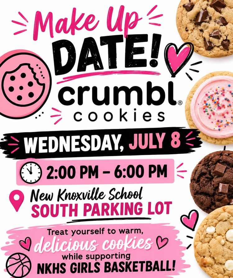 Come get your Crumbl Cookies and support your NK Girls Basketball Team!