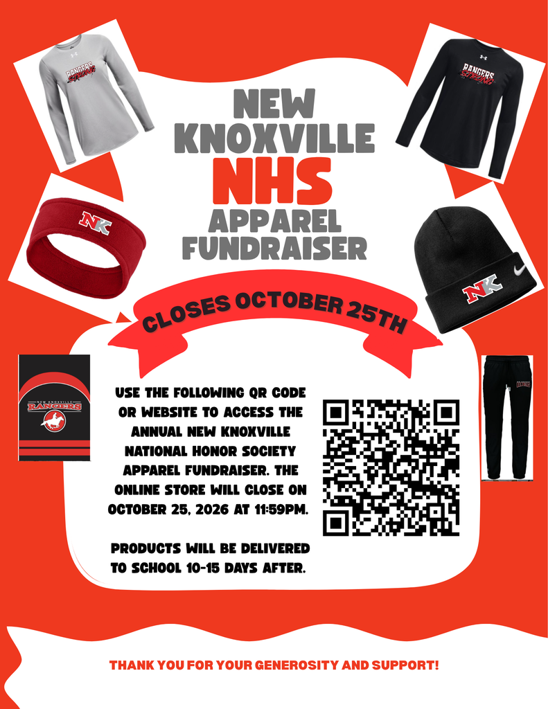 NHS Apparel Fundraiser Flyer
