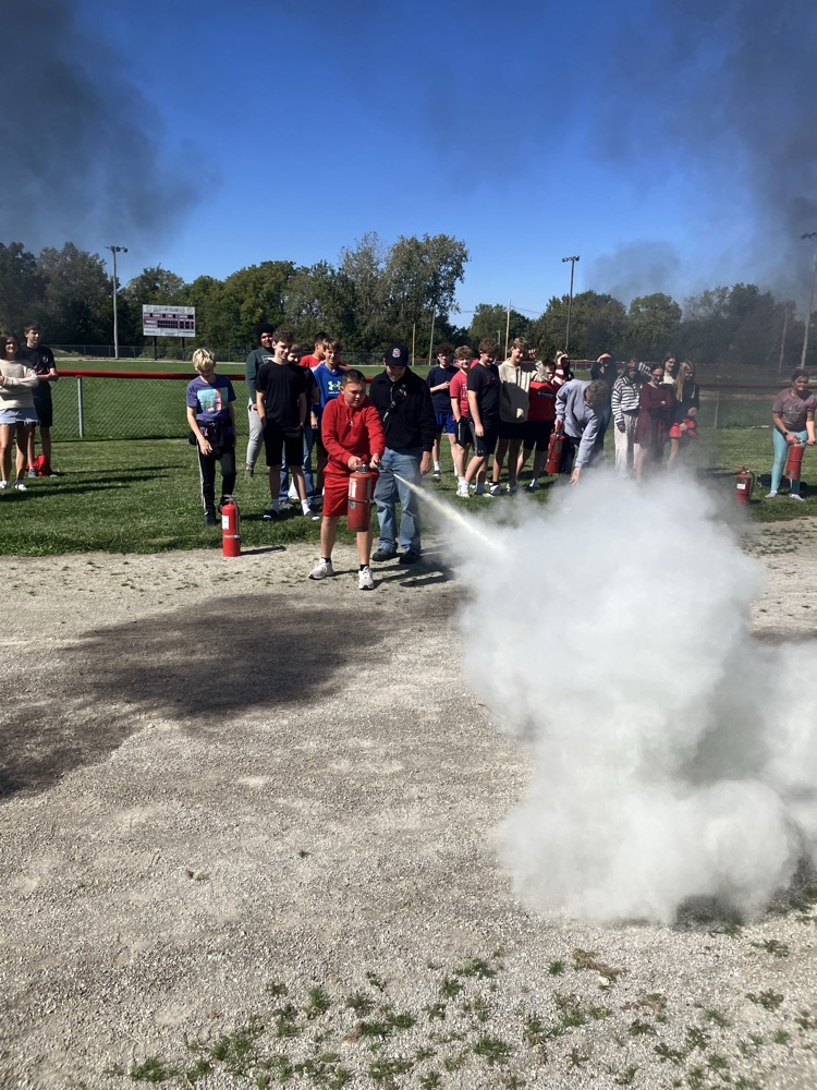 fire safety day with the 8th grade!